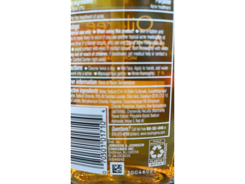 Neutrogena Acne Wash, Oil-Free, 6 fl oz/177 mL