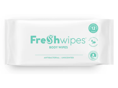 Freshwipes Antibacterial Body Wipes, 12 Count, Pack Of 1