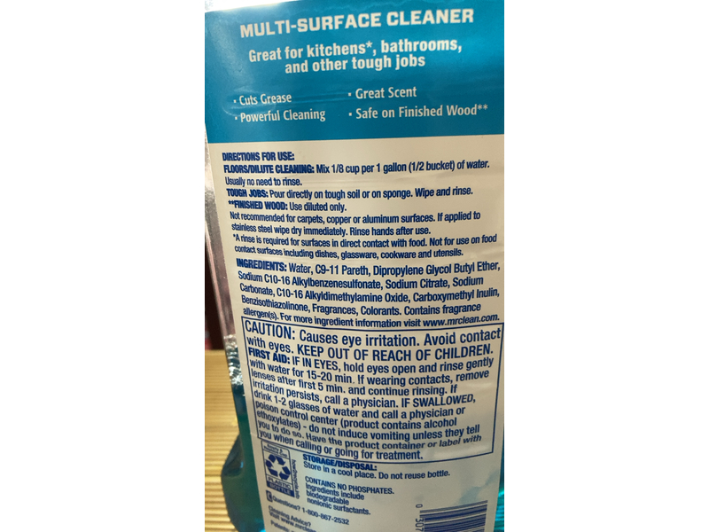 Mr. Clean Multi Surface Cleaner, Fresh, 41 fl oz/1.21 L