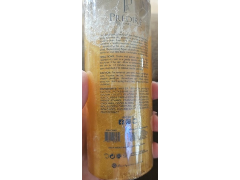 Latoua Mille 24K Gold Lava Foam Cleanser, Hyaluronic Acid + Multi-Peptide, 5.07 fl oz/150 mL