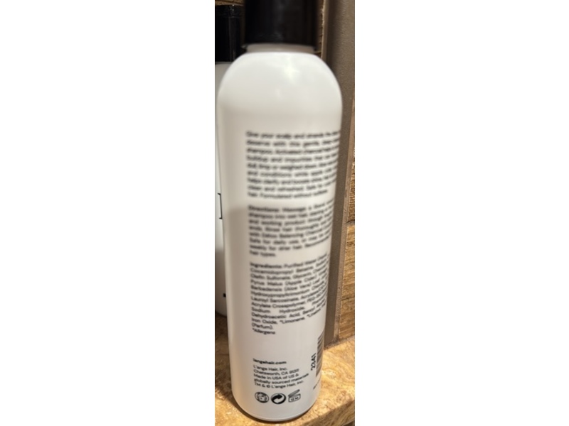 L'ange Detox Deep Cleansing Charcoal Shampoo, 8 fl oz/236 mL