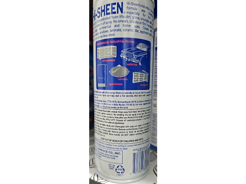 Crl Industrial Strength Hi-Sheen Glass Cleaner, 19 oz/539 g