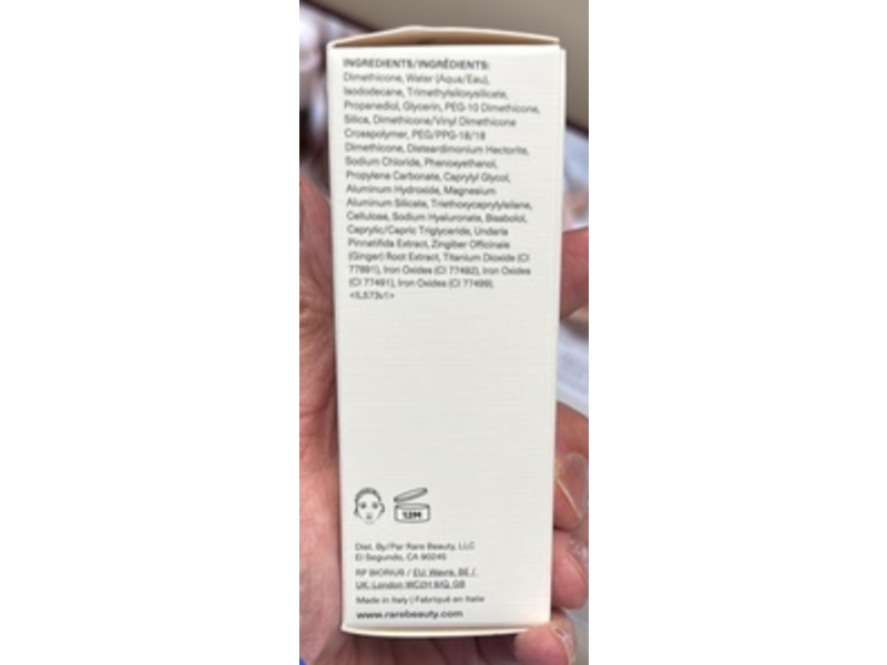 Rare Beauty True to Myself Natural Matte Longwear Foundation, Shade 12 Light Warm, 1 fl oz/30 mL