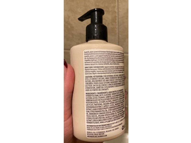 Bur Bur Nourishing Shampoo, Growing Season, 10.01 fl oz/300 mL