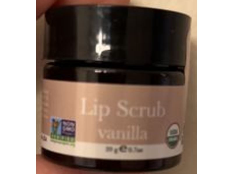 Beauty by Earth Organic Lip Scrub, Vanilla, 0.7 oz/20 g