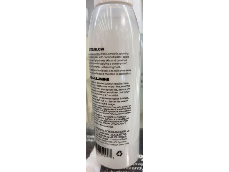 Morphe Luminous Setting Spray, 4 fl oz/120 mL