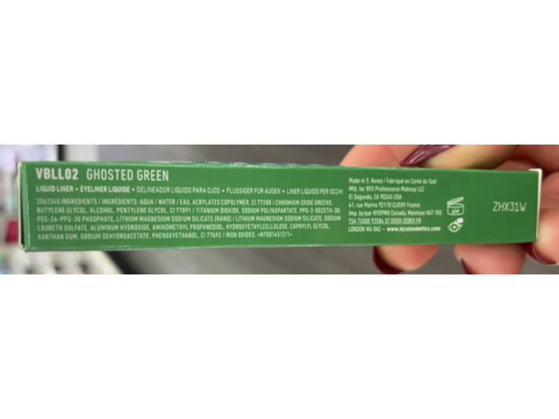 Nyx Professional Makeup Vivid Brights Matte Liquid Eyeliner, Ghosted Green, 0.06 fl oz/2.0 mL