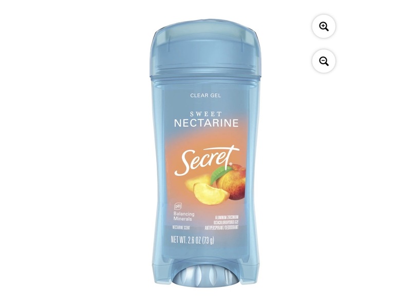 Secret Clear Gel Antiperspirant Deodorant, Sweet Nectarine, 2.6 fl oz/73 g