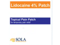 Sola Pharmaceuticals Topical Pain Patch, Lidocaine 4%, 1 Count - thumbnail 1