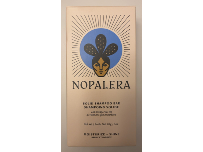 Nopalera Moisturize + Shine Solid Shampoo Bar, Prickly Pear Oil, 3 oz/85 g