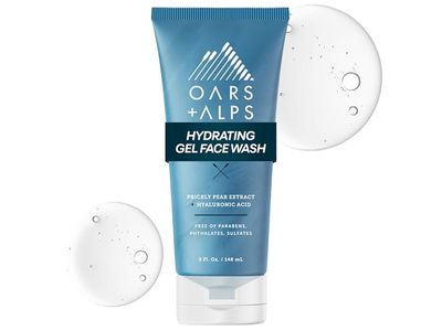 Oars + Alps Hydrating Gel Face Wash, Prickly Pear Extract & Hyaluronic Acid, 5 fl oz/148 mL