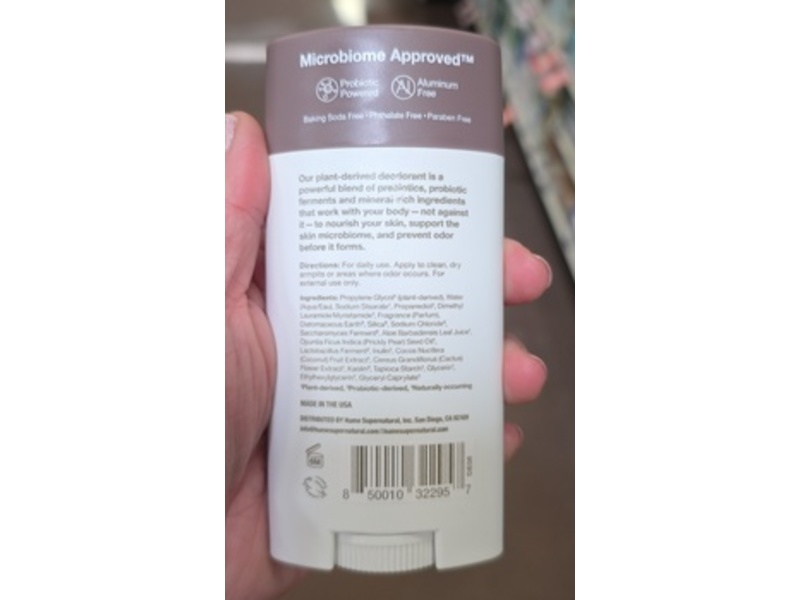 Hume Supernatural Deodorant, Santal Sun, 2 oz/57 g