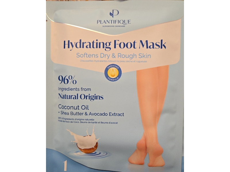 Plantifique Hydrating Foot Mask, 1 Pair