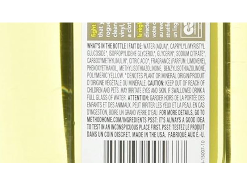 Method Squirt + Mop Hard Floor Cleaner, Lemon Ginger, 25 fl oz/739 mL