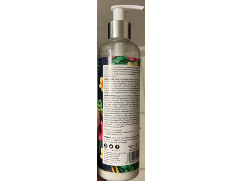 Flora & Curl Style Me Curl Activating Lotion, Sweet Hibiscus, 10.1 fl oz/300 mL
