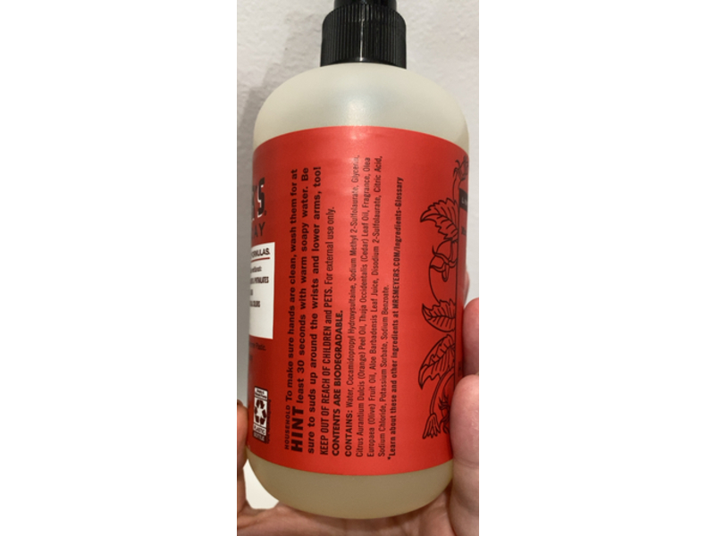 Mrs. Meyer's Clean Day Limited Edition Scent Hand Soap, Tomato Vine Scent, 12.5 fl oz/370 mL