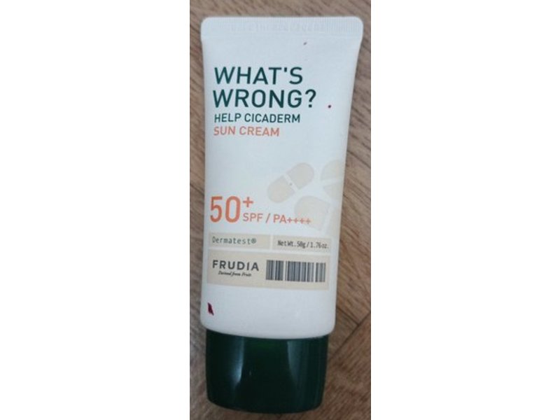 Frudia What's Wrong Help Cicaderm Sunscreen, SPF 50+ PA++++, 1.76 oz/50 g