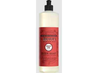 Mrs. Meyer's Clean Day Dish Soap, Toamto Vine Scent, 16 fl oz/473 mL