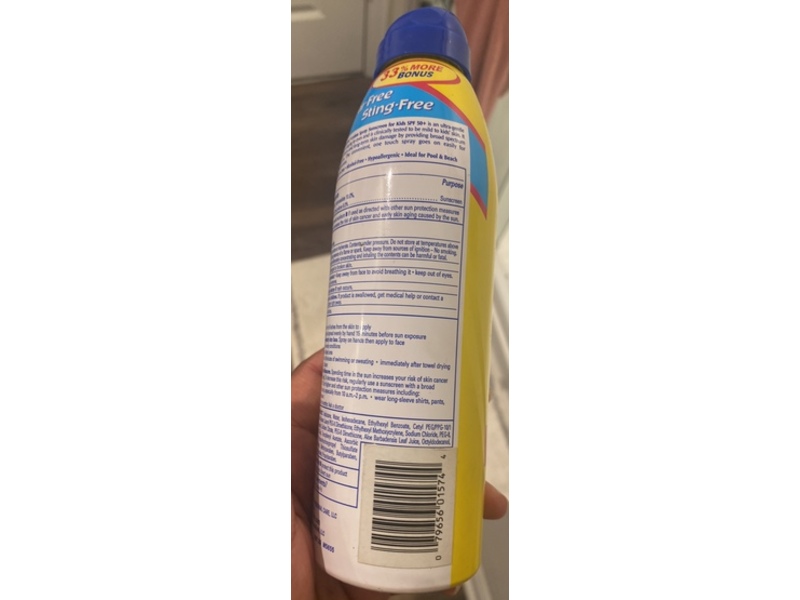 Banana Boat Kids Continuous Spray Sunscreen, SPF 50+, 8 oz/226 g