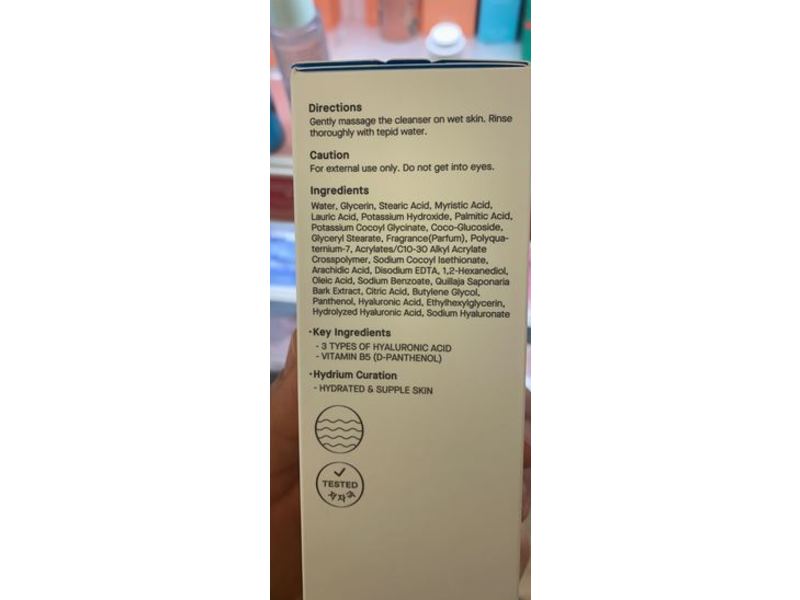 Cosrx Triple Hyaluronic Moisturizing Cleanser, 5.07 fl oz/150 mL