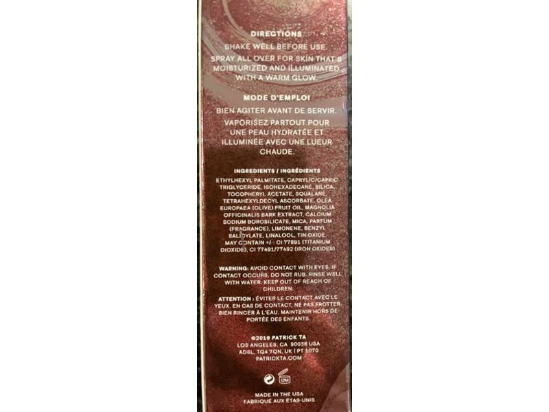 Patrick Ta Major Glow Body Oil, A Moment Bronze, 1 fl oz/30 mL