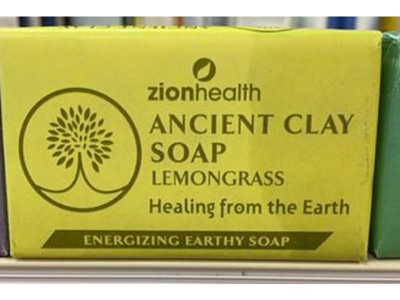 Zion Health Ancient Clay Soap, Lemon Grass, 6 oz/170 g