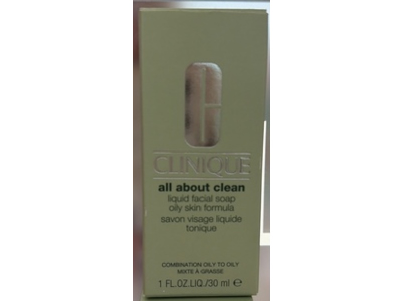 Clinique Oily To Oily Skin Liquid Facial Soap, 1 fl oz/30 mL
