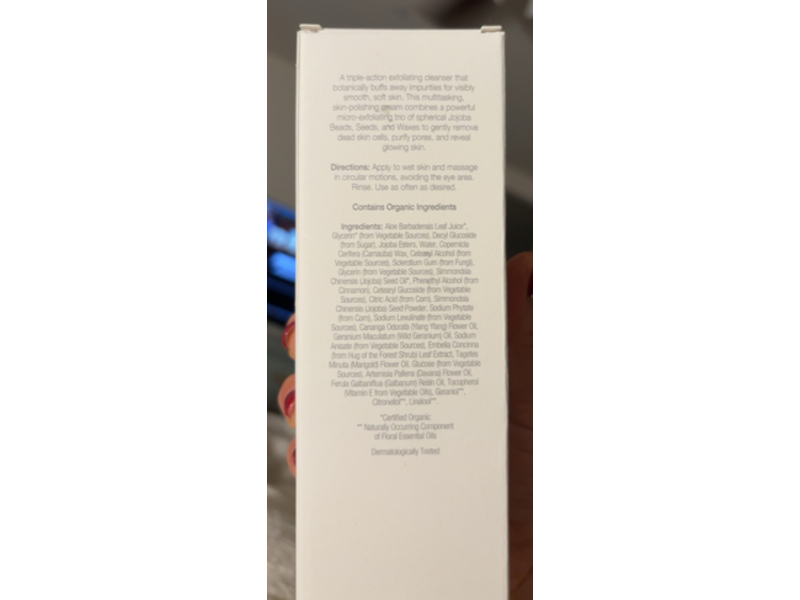 Ogee Hydraganics Botanical Brilliance Exfoliating Cleanser, 3.4 fl oz/100 mL