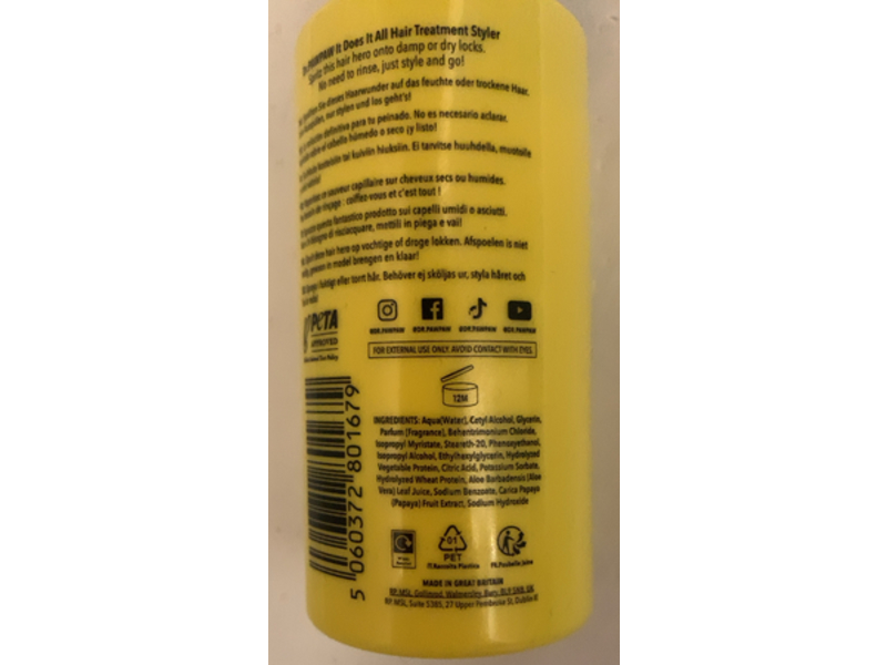 Dr. Pawpaw 7 In 1 Hair Treatment Styler, 3.4 fl oz/100 mL