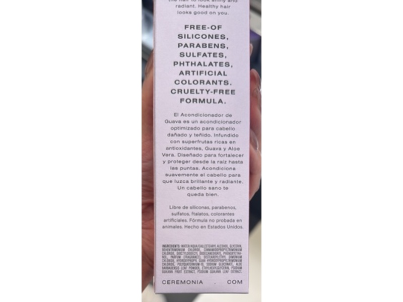 Ceremonia Conditioner, Guava, 8.5 fl oz/250 mL