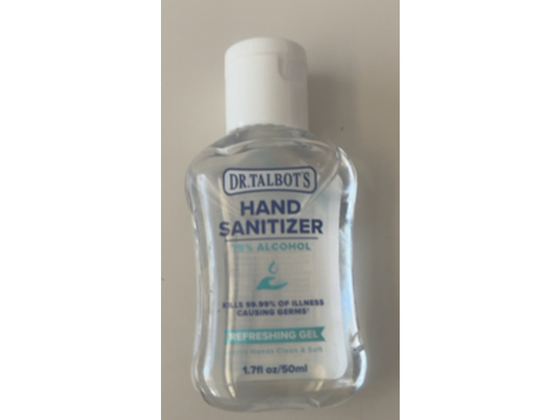 Dr.Talbot's Refreshing Gel Hand Sanitizer, 1.7 fl oz/50 mL, Pack Of 12