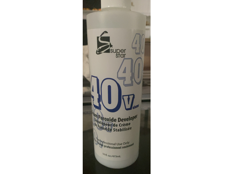 Super Star Cream Peroxide Developer, 40 Volume, 16 fl oz/473 mL