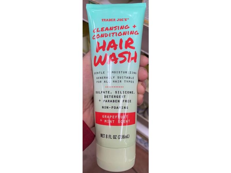 Trader Joe's Hair Wash, Cleansing + Conditioning, 8 fl oz/236 mL