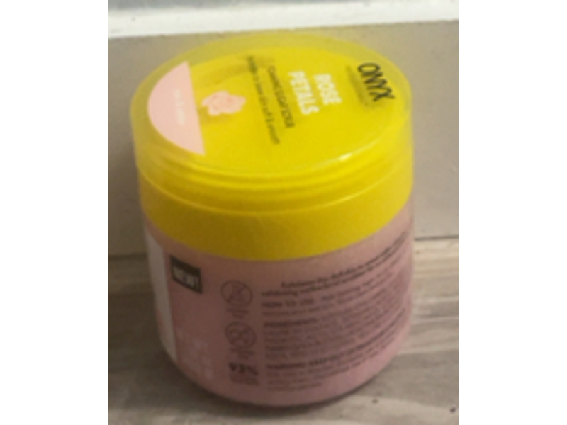 ONYX Foaming Sugar Scrub, Rose Petals, 16 oz/453 mL