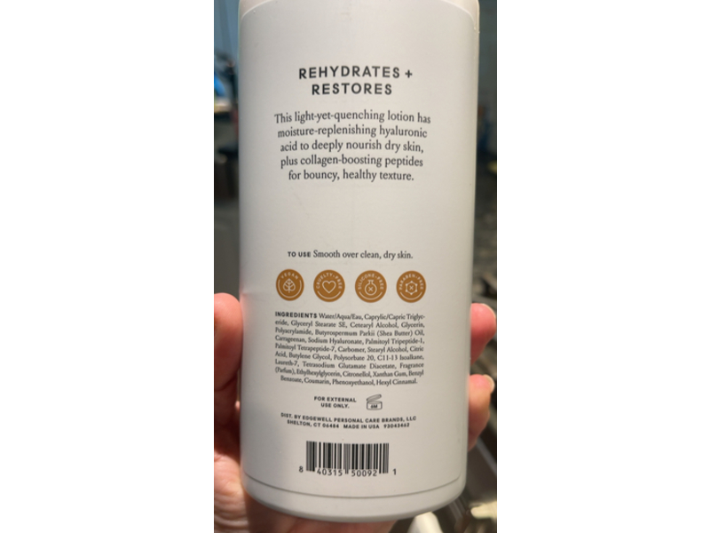 Billie Bounce Hydrating Body Lotion, Creamy Vanilla Cedar, 18 fl oz