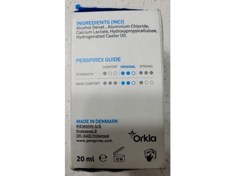 Perspirex Antiperspirant Roll-on, Original, 20 mL