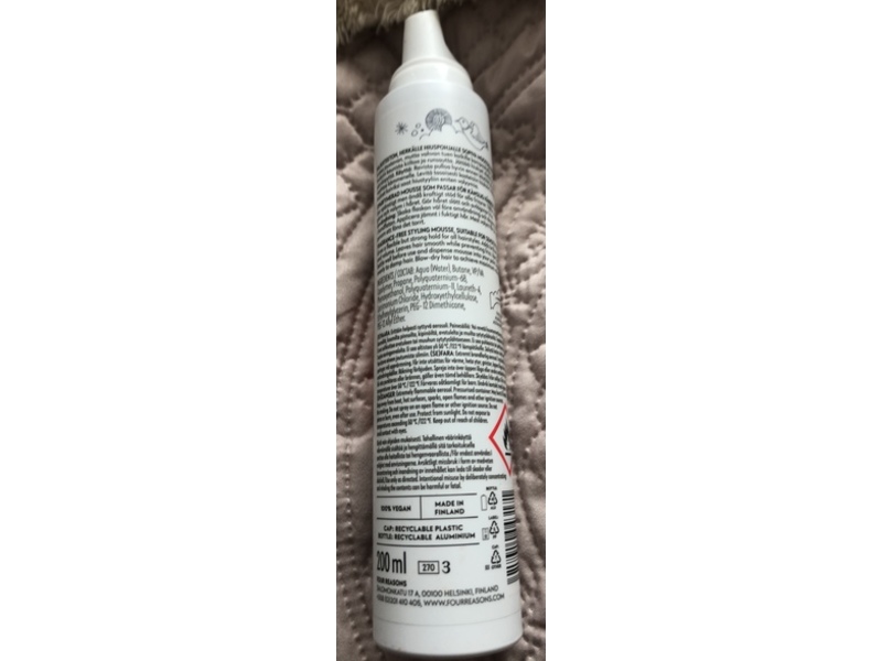 Four Reasons No Nothing Sensitive Strong Mousse, 6.88 oz/195 g