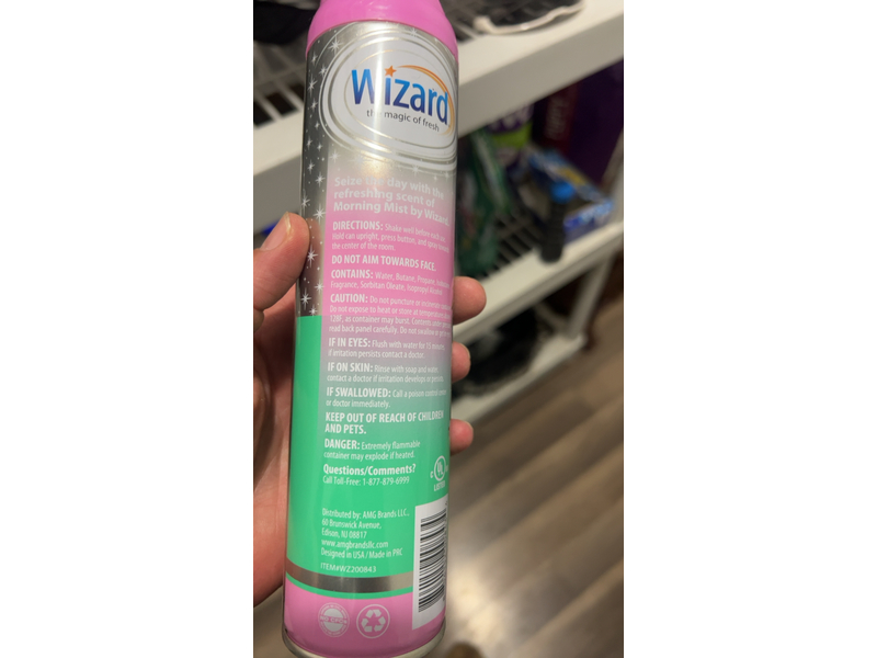 Wizard The Magic of Fresh Air Freshener, Morning Mist, 10 oz