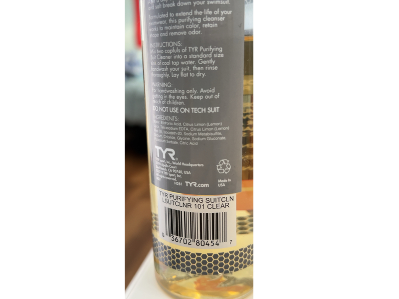 TYR Purifying Suit Cleaner, 8 fl oz/236 mL
