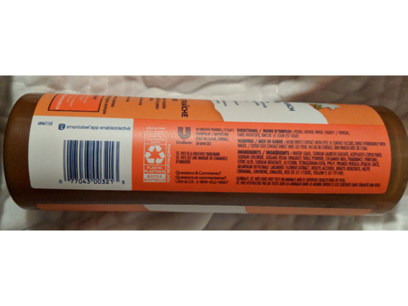 Stives Exfoliating Body Wash, Fresh Peach & Jasmine, 22 fl oz/650 mL