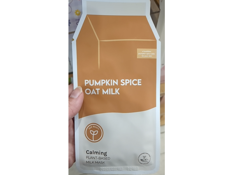 ESW Beauty Calming Plant Based Milk Mask, Pumpkin Spice Oat Milk