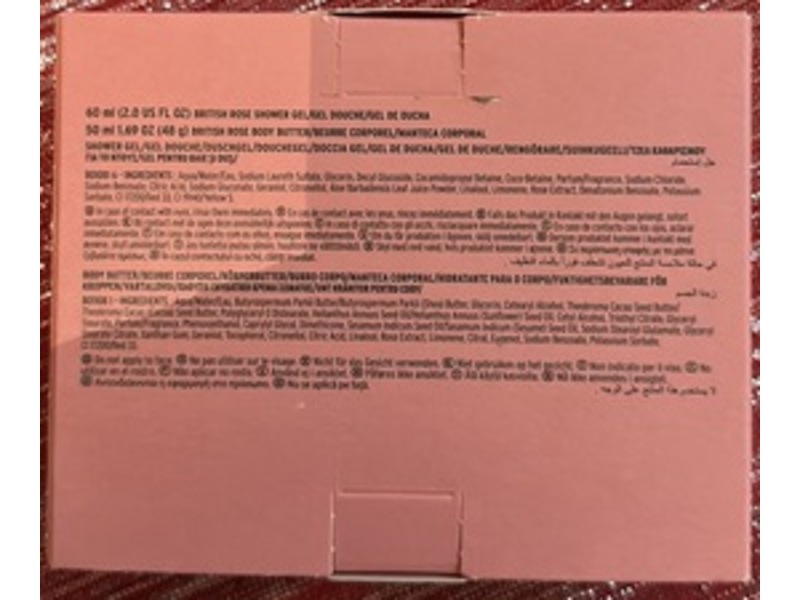 The Body Shop Nourish & Flourish Body Butter & Shower Gel Set, British Rose