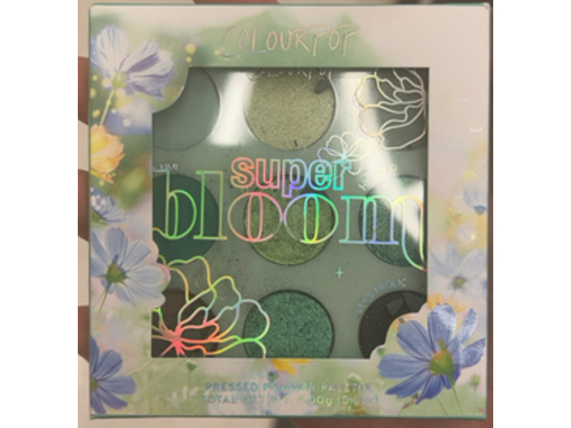 Colour Pop Eye Shadow Palette, Super Bloom, 0.5 oz/9.00 g