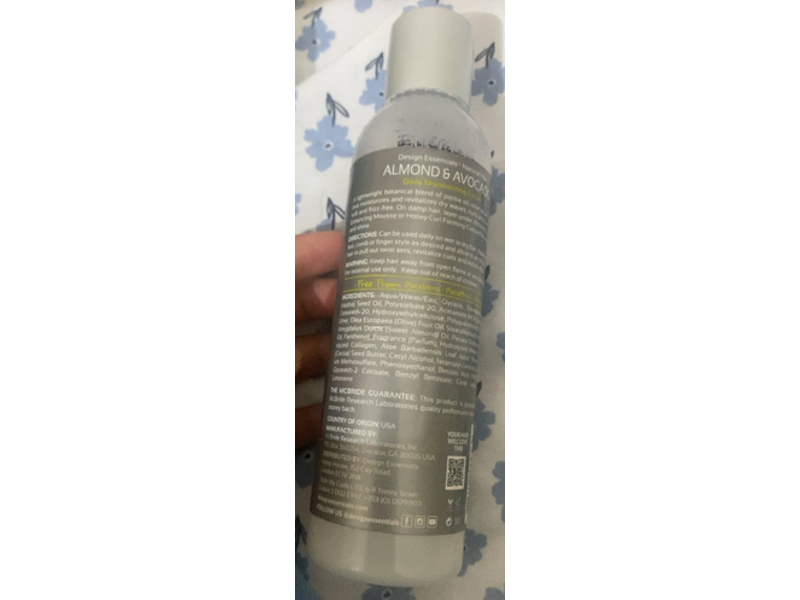 Design Essentials Daily Moisturizing Lotion, Almond & Avocado, 6 oz/198 g