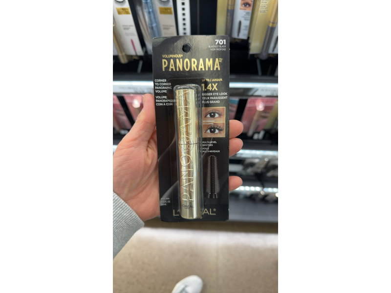 L’Oréal Paris Voluminous Panorama Mascara, 700 Black, 0.33 fl oz/9.9 mL
