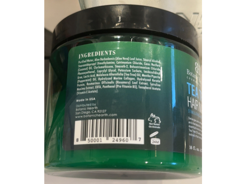 Botanic Hearth Stimulating & Deep Conditioning Hair Mask, Tea Tree Oil, 16 fl oz/473 mL