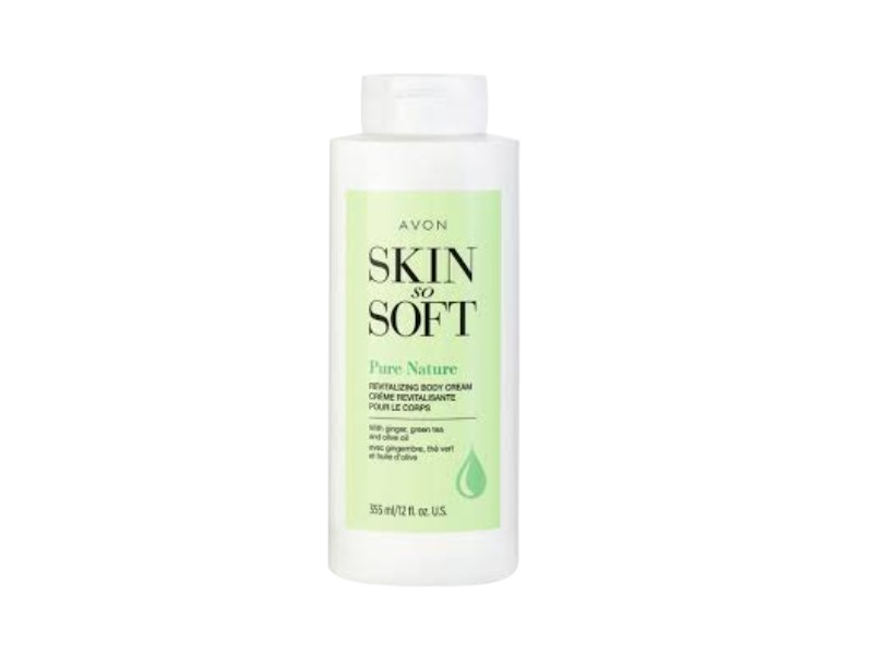 Avon Skin So Soft Pure Nature Revitalizing Body Cream, 12 fl oz/355 mL