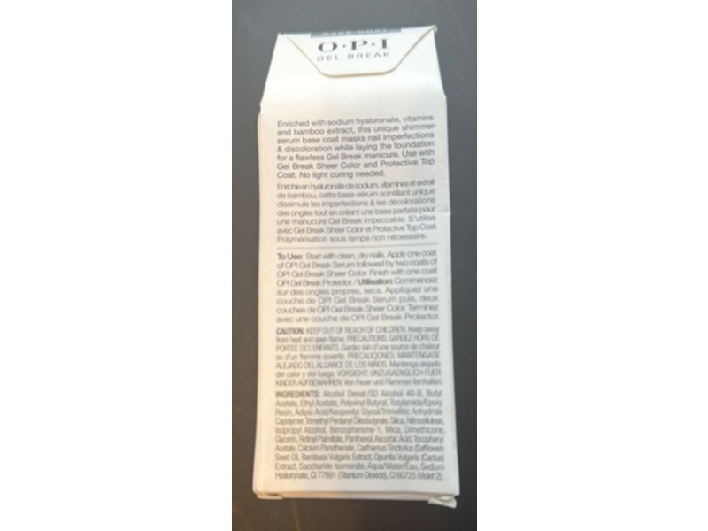 O.P.I Gel Break Serum Base Coat, 0.5 fl oz/15 mL