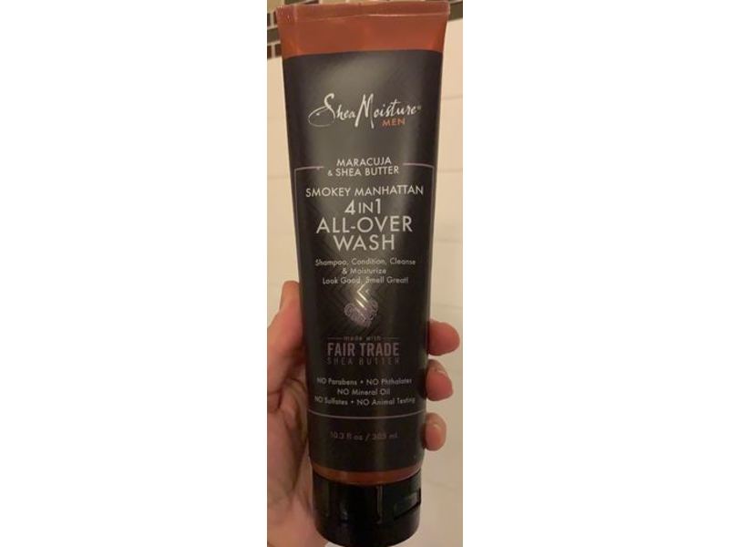 Shea Moisture Maracuja & Butter Smokey Manhattan 4-in-1 All-over Body Wash, 10.3 fl oz/305 mL