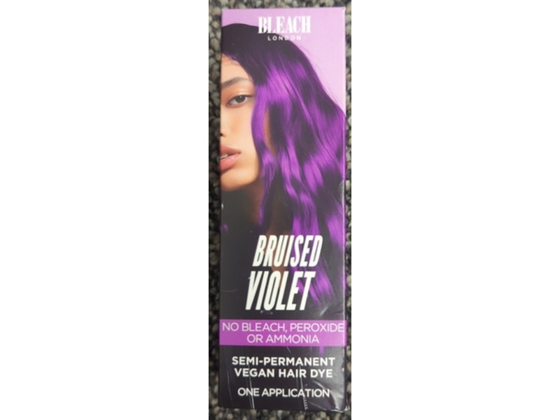 Bleach London Semi-Permanent Hair Dye, Bruised Violet, One Application
